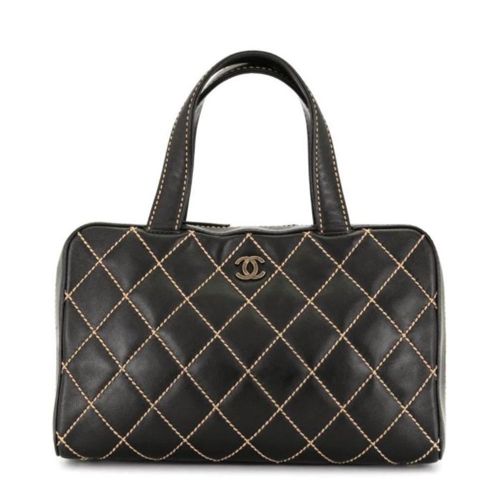 Chanel 2000s Wild Stitch Boston Bag Gem